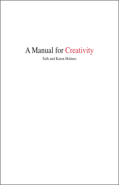 A Manual for Creativity